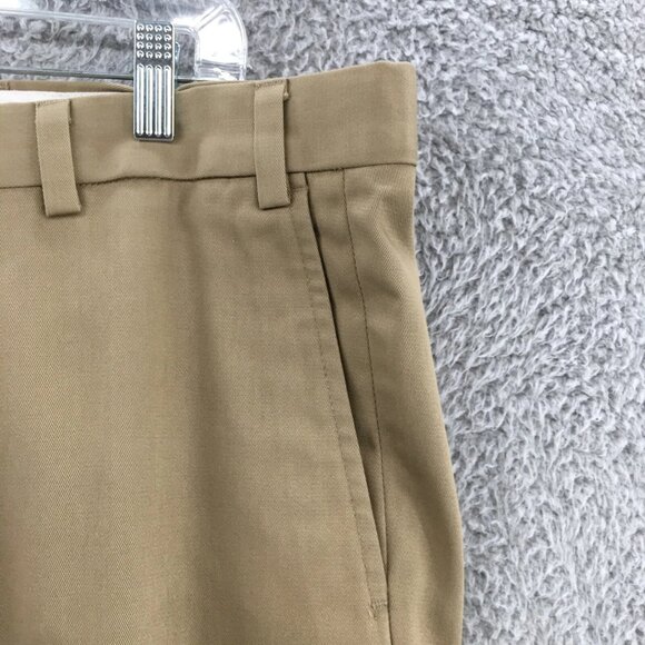 Eddie Bauer Chino Pants Mens 36 Beige Cotton Mid Rise Flat Front Zip Fly Casual - Picture 3 of 12